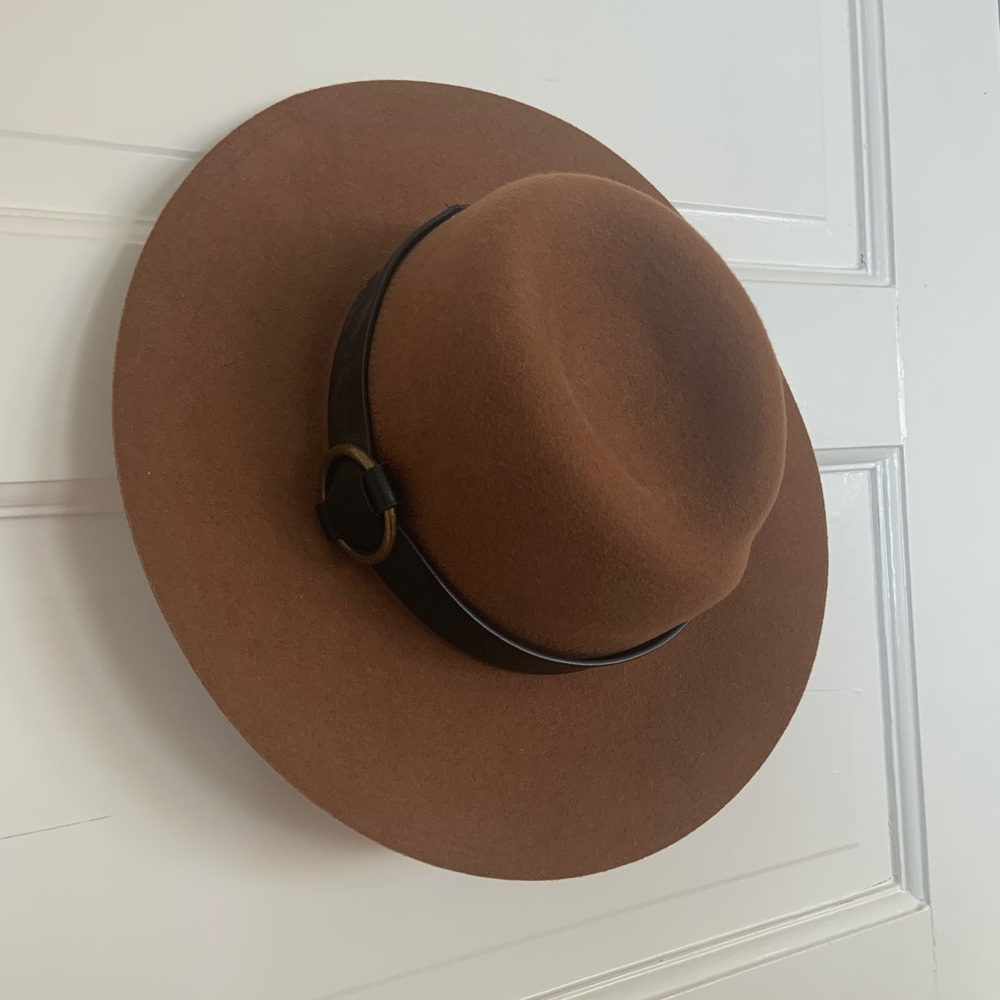 Brown wool hat